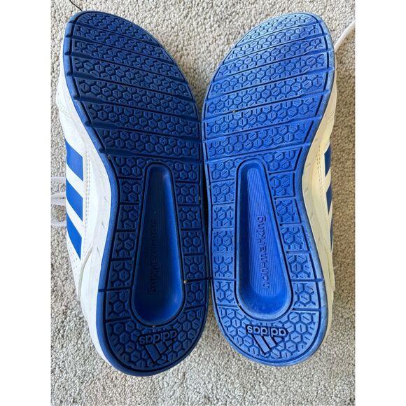 Nearly NEW Adidas Eco Ortholite Running Shoes Size 5 Three Stripe White Blue , $ - Picture 8 of 8